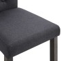 Dining chairs 2 units dark gray fabric by vidaXL, dining chairs - Ref: Foro24-248986, Price: 152,51 €, Discount: %