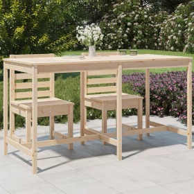 Garden table solid pine wood 203.5x90x110 cm by vidaXL, Garden tables - Ref: Foro24-824102, Price: 122,99 €, Discount: %