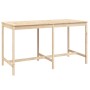 Mesa de jardín madera maciza de pino 203,5x90x110 cm de vidaXL, Mesas de jardín - Ref: Foro24-824102, Precio: 122,50 €, Descu...