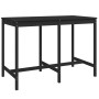 Mesa de jardín madera maciza pino negro 159,5x82,5x110 cm de vidaXL, Mesas de jardín - Ref: Foro24-824099, Precio: 112,12 €, ...