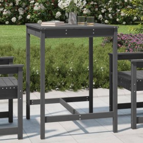 Garden table solid gray pine wood 82.5x82.5x110 cm by vidaXL, Garden tables - Ref: Foro24-824083, Price: 94,88 €, Discount: %