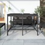 Garden table solid gray pine wood 159.5x82.5x110 cm by vidaXL, Garden tables - Ref: Foro24-824097, Price: 124,50 €, Discount: %