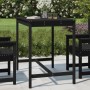 Mesa de jardín madera maciza pino negro 121x82,5x110 cm de vidaXL, Mesas de jardín - Ref: Foro24-824092, Precio: 82,04 €, Des...