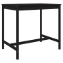 Mesa de jardín madera maciza pino negro 121x82,5x110 cm de vidaXL, Mesas de jardín - Ref: Foro24-824092, Precio: 82,04 €, Des...