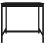 Mesa de jardín madera maciza pino negro 121x82,5x110 cm de vidaXL, Mesas de jardín - Ref: Foro24-824092, Precio: 82,04 €, Des...