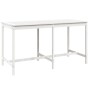 Mesa de jardín madera maciza de pino blanca 203,5x90x110 cm de vidaXL, Mesas de jardín - Ref: Foro24-824103, Precio: 147,14 €...