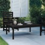 Garden table solid black pine wood 121x82.5x45 cm by vidaXL, Garden tables - Ref: Foro24-824131, Price: 69,90 €, Discount: %