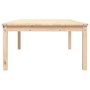 Solid pine wood garden table 121x82.5x45 cm by vidaXL, Garden tables - Ref: Foro24-824127, Price: 88,55 €, Discount: %