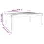 Solid pine wood garden table 121x82.5x45 cm by vidaXL, Garden tables - Ref: Foro24-824127, Price: 88,55 €, Discount: %