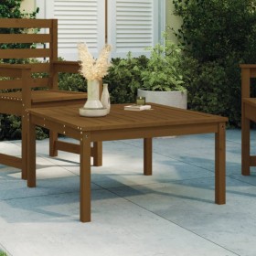 Mesa de jardín madera maciza pino marrón miel 82,5x82,5x45 cm de vidaXL, Mesas de jardín - Ref: Foro24-824123, Precio: 57,99 ...