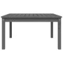 Solid pine gray garden table 82.5x82.5x45 cm by vidaXL, Garden tables - Ref: Foro24-824122, Price: 73,35 €, Discount: %