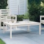 Mesa de jardín madera maciza pino blanco 121x82,5x45 cm de vidaXL, Mesas de jardín - Ref: Foro24-824128, Precio: 108,99 €, De...