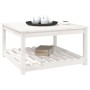 Mesa de jardín madera maciza pino blanco 82,5x82,5x45 cm de vidaXL, Mesas de jardín - Ref: Foro24-824142, Precio: 109,38 €, D...