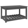 Solid gray pine garden table 82.5x50.5x45 cm by vidaXL, Garden tables - Ref: Foro24-824136, Price: 84,92 €, Discount: %