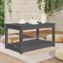 Mesa de jardín madera maciza de pino gris 82,5x50,5x45 cm de vidaXL, Mesas de jardín - Ref: Foro24-824136, Precio: 84,92 €, D...