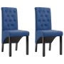 Dining chairs 2 units blue fabric by vidaXL, dining chairs - Ref: Foro24-248989, Price: 168,99 €, Discount: %