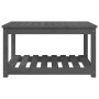 Mesa de jardín madera maciza de pino gris 82,5x50,5x45 cm de vidaXL, Mesas de jardín - Ref: Foro24-824136, Precio: 84,92 €, D...