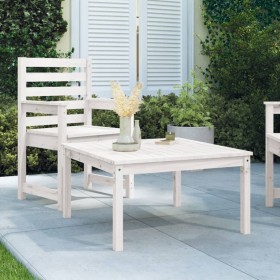 Mesa de jardín madera maciza pino blanco 82,5x82,5x45 cm de vidaXL, Mesas de jardín - Ref: Foro24-824121, Precio: 73,99 €, De...