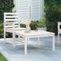 Mesa de jardín madera maciza pino blanco 82,5x82,5x45 cm de vidaXL, Mesas de jardín - Ref: Foro24-824121, Precio: 73,35 €, De...