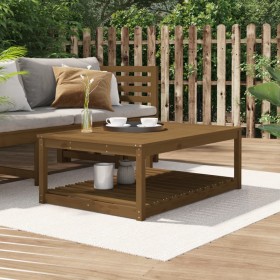 Garden table solid pine wood honey brown 121x82.5x45 cm by vidaXL, Garden tables - Ref: Foro24-824151, Price: 108,00 €, Disco...