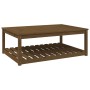 Mesa de jardín madera maciza pino marrón miel 121x82,5x45 cm de vidaXL, Mesas de jardín - Ref: Foro24-824151, Precio: 107,99 ...