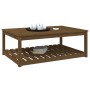 Mesa de jardín madera maciza pino marrón miel 121x82,5x45 cm de vidaXL, Mesas de jardín - Ref: Foro24-824151, Precio: 107,99 ...