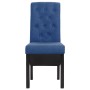 Dining chairs 2 units blue fabric by vidaXL, dining chairs - Ref: Foro24-248989, Price: 168,99 €, Discount: %