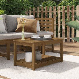 Garden table solid pine wood honey brown 82.5x50.5x45 cm by vidaXL, Garden tables - Ref: Foro24-824137, Price: 88,99 €, Disco...