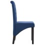 Dining chairs 2 units blue fabric by vidaXL, dining chairs - Ref: Foro24-248989, Price: 168,99 €, Discount: %