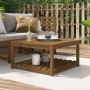 Garden table solid pine wood honey brown 82.5x82.5x45 cm by vidaXL, Garden tables - Ref: Foro24-824144, Price: 82,90 €, Disco...