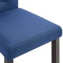 Dining chairs 2 units blue fabric by vidaXL, dining chairs - Ref: Foro24-248989, Price: 168,99 €, Discount: %