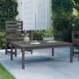 Mesa de jardín madera maciza pino gris 121x82,5x45 cm de vidaXL, Mesas de jardín - Ref: Foro24-824129, Precio: 127,92 €, Desc...