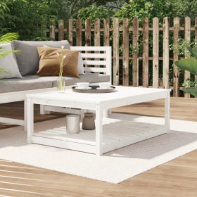 Gartentisch aus massivem weißem Kiefernholz 121x82,5x45 cm von vidaXL, Gartentische - Ref: Foro24-824149, Preis: 142,99 €, Ra...