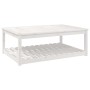 Mesa de jardín madera maciza pino blanco 121x82,5x45 cm de vidaXL, Mesas de jardín - Ref: Foro24-824149, Precio: 146,99 €, De...