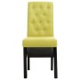 Silla de comedor 2 unidades de tela verde de vidaXL, Sillas de comedor - Ref: Foro24-248990, Precio: 120,49 €, Descuento: %