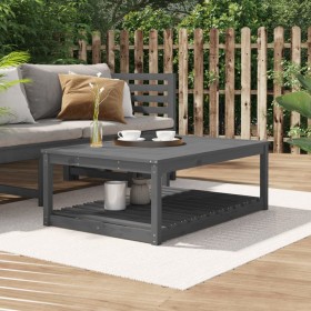 Garden table solid gray pine wood 121x82.5x45 cm by vidaXL, Garden tables - Ref: Foro24-824150, Price: 145,99 €, Discount: %