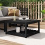 Garden table solid black pine wood 82.5x82.5x45 cm by vidaXL, Garden tables - Ref: Foro24-824145, Price: 78,76 €, Discount: %