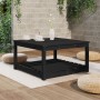 Garden table solid black pine wood 82.5x82.5x45 cm by vidaXL, Garden tables - Ref: Foro24-824145, Price: 78,76 €, Discount: %