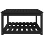 Garden table solid black pine wood 82.5x82.5x45 cm by vidaXL, Garden tables - Ref: Foro24-824145, Price: 78,76 €, Discount: %