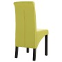 Silla de comedor 2 unidades de tela verde de vidaXL, Sillas de comedor - Ref: Foro24-248990, Precio: 120,49 €, Descuento: %