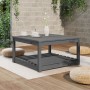 Mesa de jardín madera maciza pino gris 82,5x82,5x45 cm de vidaXL, Mesas de jardín - Ref: Foro24-824143, Precio: 106,50 €, Des...