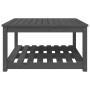 Solid pine gray garden table 82.5x82.5x45 cm by vidaXL, Garden tables - Ref: Foro24-824143, Price: 106,50 €, Discount: %