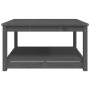 Solid pine gray garden table 82.5x82.5x45 cm by vidaXL, Garden tables - Ref: Foro24-824143, Price: 106,50 €, Discount: %