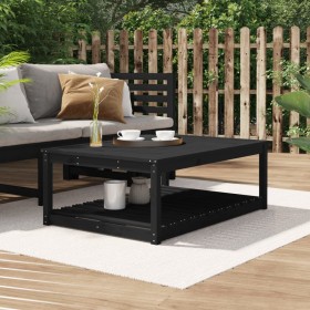 Garden table solid black pine wood 121x82.5x45 cm by vidaXL, Garden tables - Ref: Foro24-824152, Price: 102,99 €, Discount: %