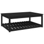 Mesa de jardín madera maciza pino negro 121x82,5x45 cm de vidaXL, Mesas de jardín - Ref: Foro24-824152, Precio: 102,99 €, Des...