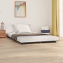 Estructura de cama madera maciza de pino gris 120x200 cm de vidaXL, Camas y somieres - Ref: Foro24-824565, Precio: 140,99 €, ...