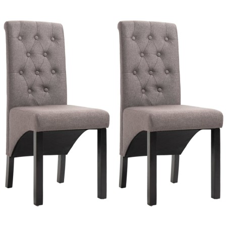 Sillas de comedor 2 unidades de tela gris taupe de vidaXL, Sillas de comedor - Ref: Foro24-248994, Precio: 186,99 €, Descuent...