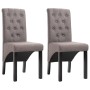 Dining chairs, 2 units, in gray taupe fabric. by vidaXL, dining chairs - Ref: Foro24-248994, Price: 187,43 €, Discount: %