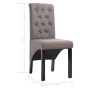 Dining chairs, 2 units, in gray taupe fabric. by vidaXL, dining chairs - Ref: Foro24-248994, Price: 187,43 €, Discount: %