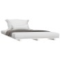 Estructura de cama madera maciza de pino blanco 75x190 cm de vidaXL, Camas y somieres - Ref: Foro24-824594, Precio: 83,99 €, ...